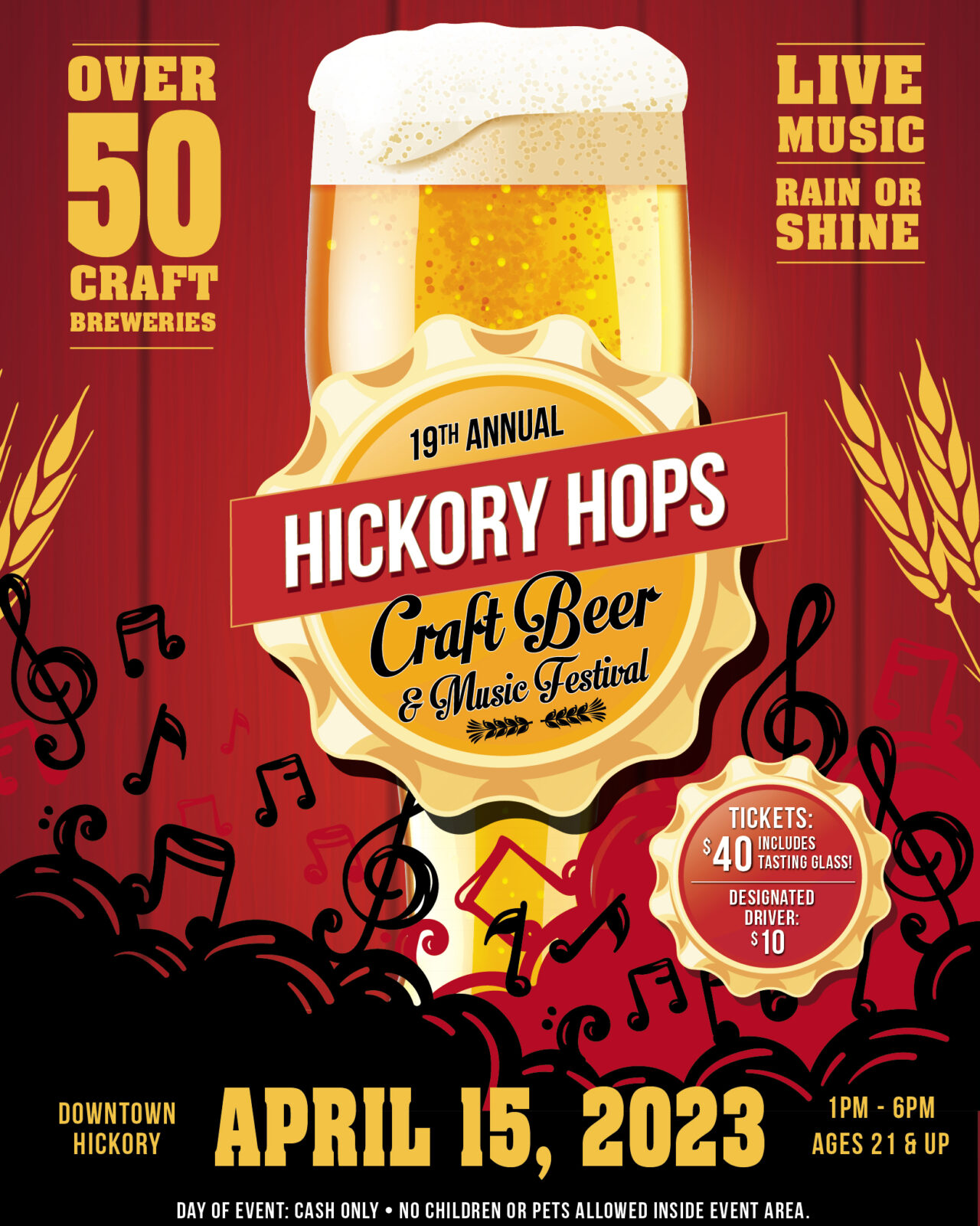 Hickory Hops Annual Craft Beer & Music Festival